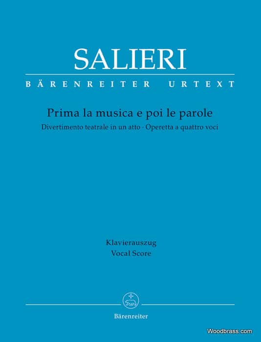 BARENREITER SALIERI A. - PRIMA LA MUSICA E POI LA PAROLE