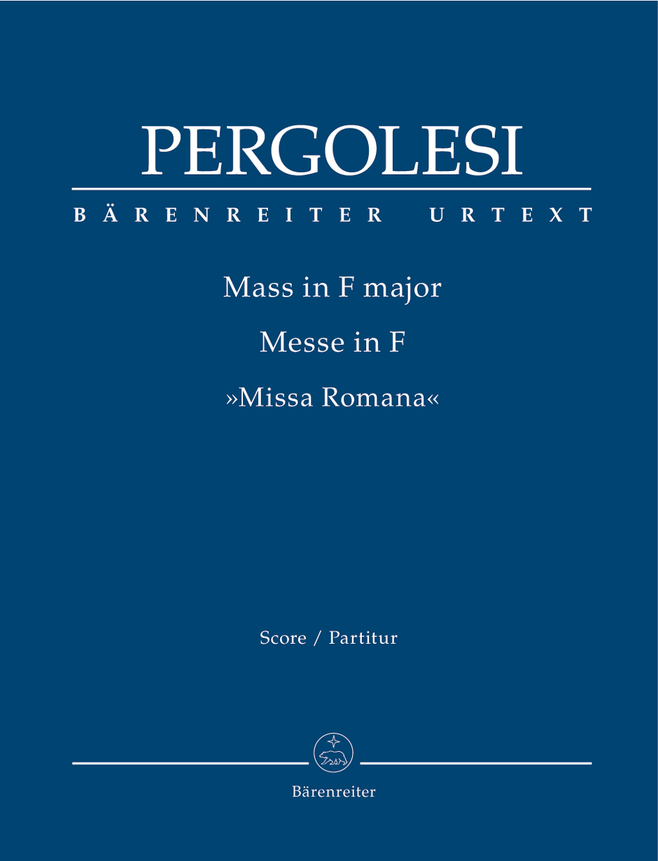 BARENREITER PERGOLESE G. B. - MASS IN F MAJOR 