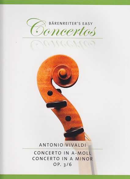 BARENREITER VIVALDI ANTONIO - CONCERTO IN A-MOLL OP.3/6