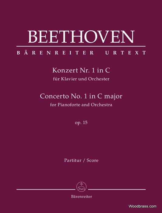 BARENREITER BEETHOVEN L.V. - KLAVIERKONZERT N°1 IN C OP.15 - SCORE