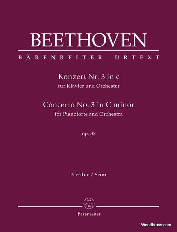 BARENREITER BEETHOVEN L.V. - KLAVIERKONZERT Nr. 3 IN C OP.37 - SCORE