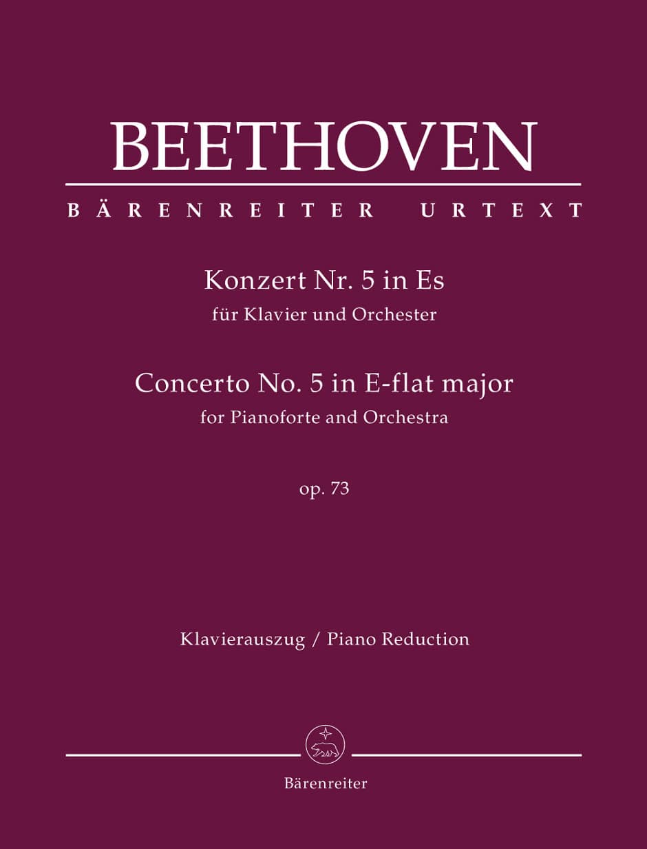 BARENREITER BEETHOVEN L.V. - CONCERTO FOR PIANOFORTE AND ORCHESTER N°5 OP.73 - PIANO REDUCTION