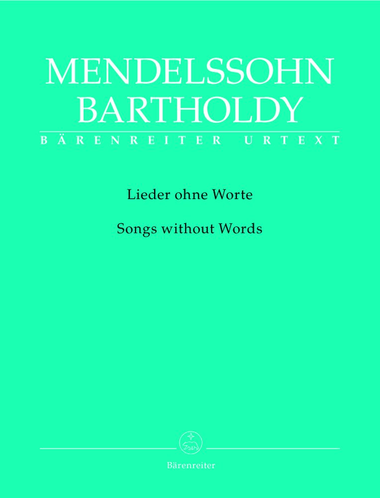 BARENREITER MENDELSSOHN BARTHOLDY F. - LIEDER OHNE WORTE - PIANO