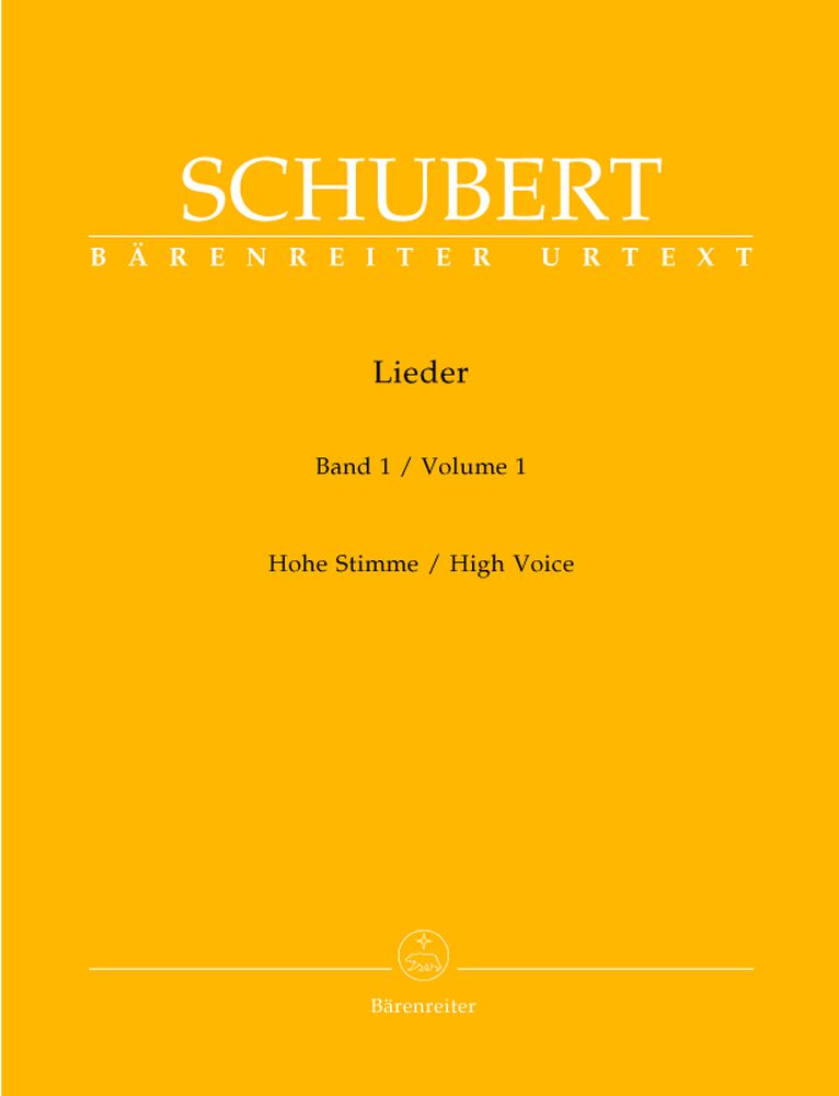 BARENREITER SCHUBERT FRANZ - LIEDER VOL.1 - HIGH VOICE, PIANO