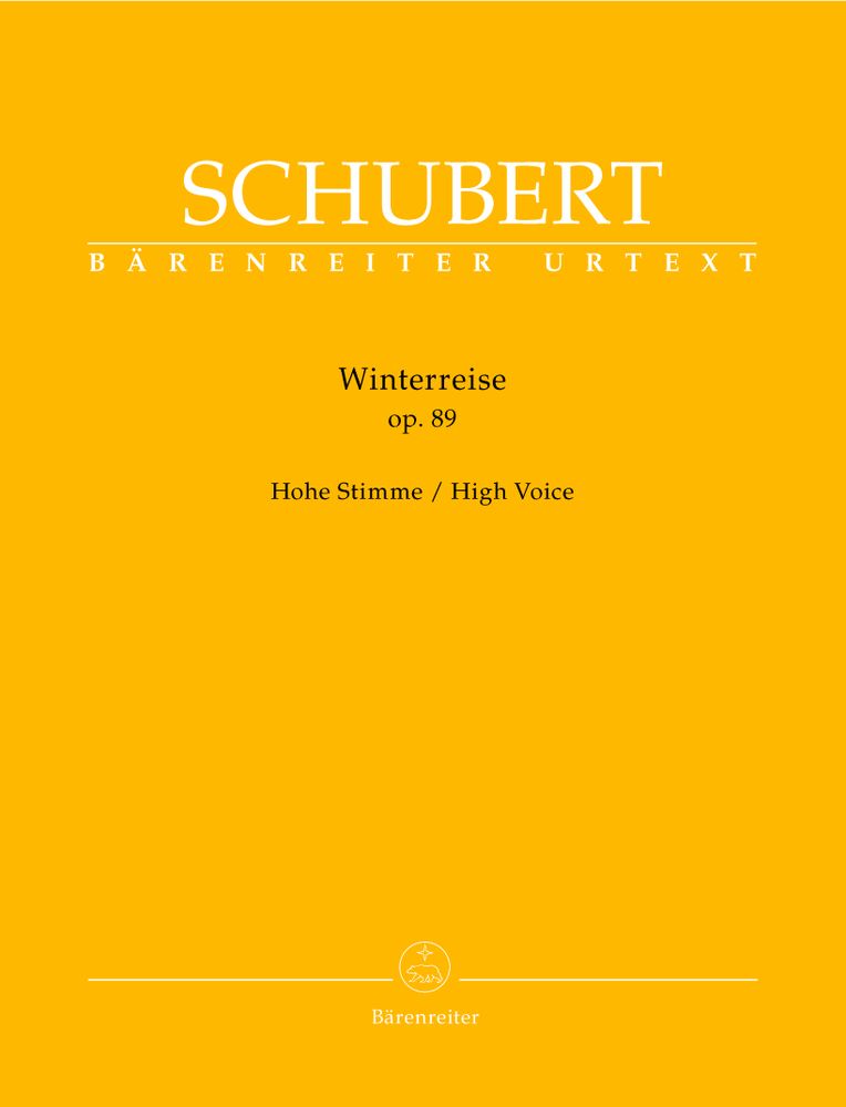 BARENREITER SCHUBERT - WINTERREISE OP.89 D 911 - HIGH VOICE