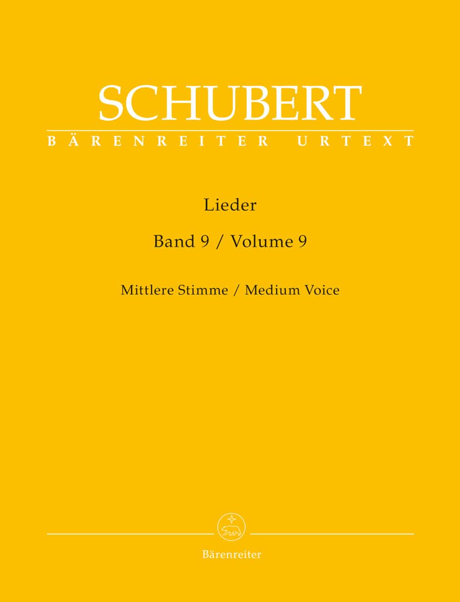 BARENREITER SCHUBERT FRANZ - LIEDER VOL.9 - VOIX MOYENNE & PIANO