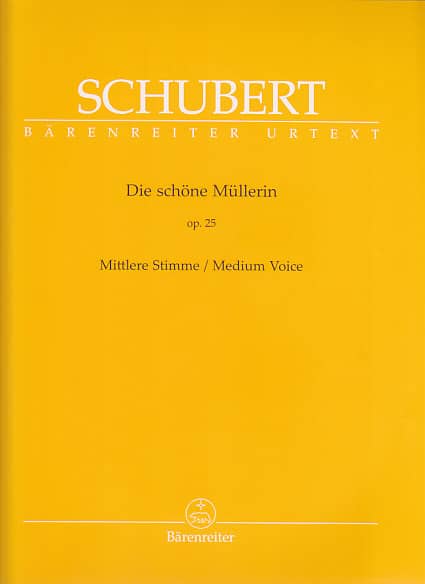 BARENREITER SCHUBERT F. - DIE SCHONE MULLERIN - VOIX MOYENNE ET PIANO 