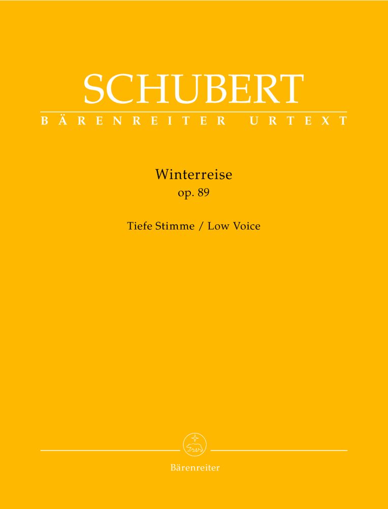 BARENREITER Schubert F. - Winterreise Op.89 D 911 - Voix Basse, Piano