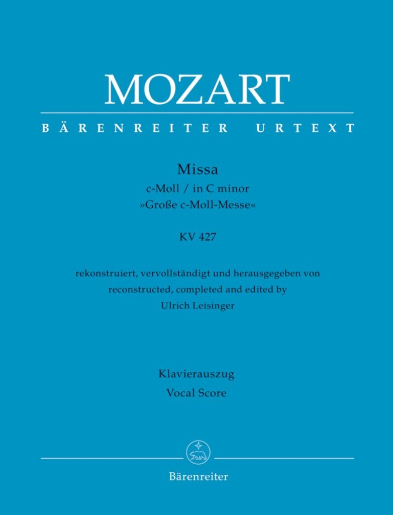 BARENREITER MOZART W.A. - MASS IN C MINOR KV 427 - VOCAL SCORE 