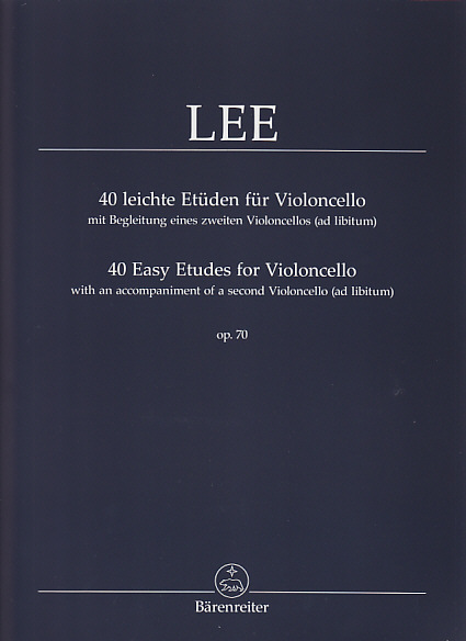 BARENREITER LEE S. - 40 LEICHTE ETÜDEN FÜR VIOLONCELLO