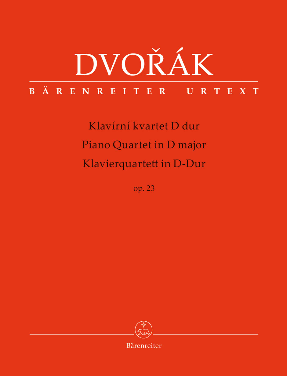 BARENREITER Dvorak A. - Piano Quartet In D Major Op.23