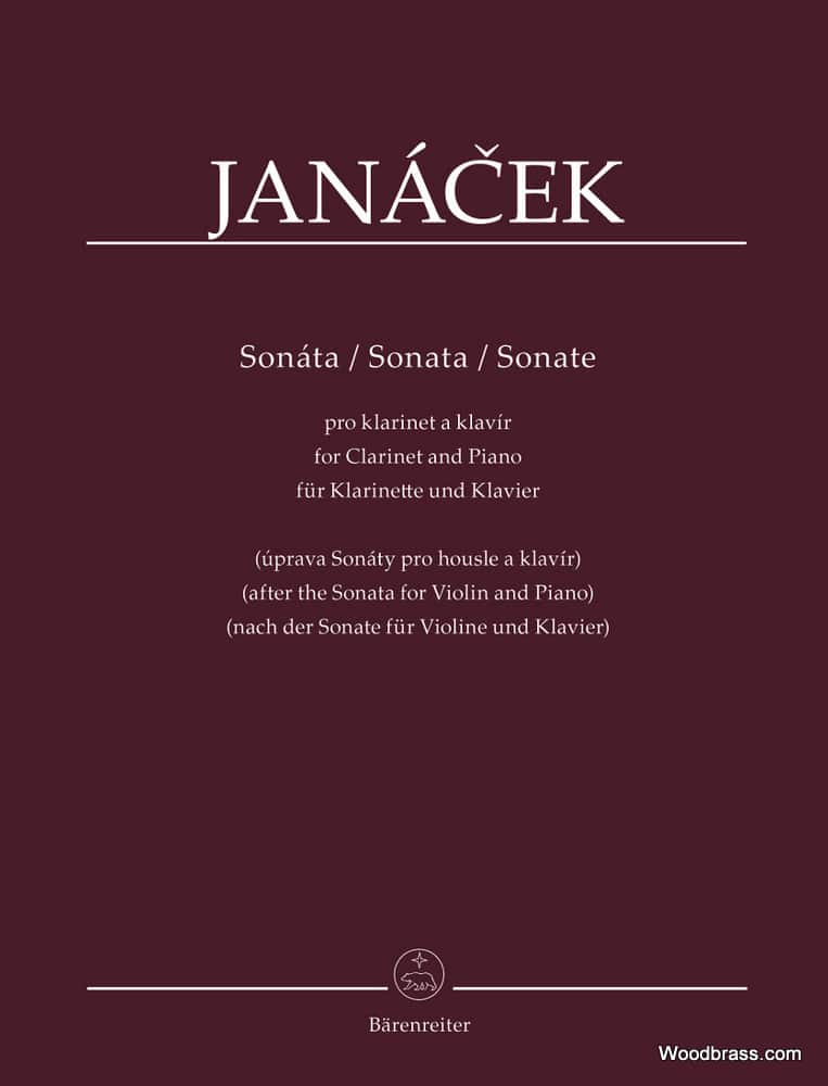BARENREITER JANACEK L. - SONATA FOR CLARINET & PIANO