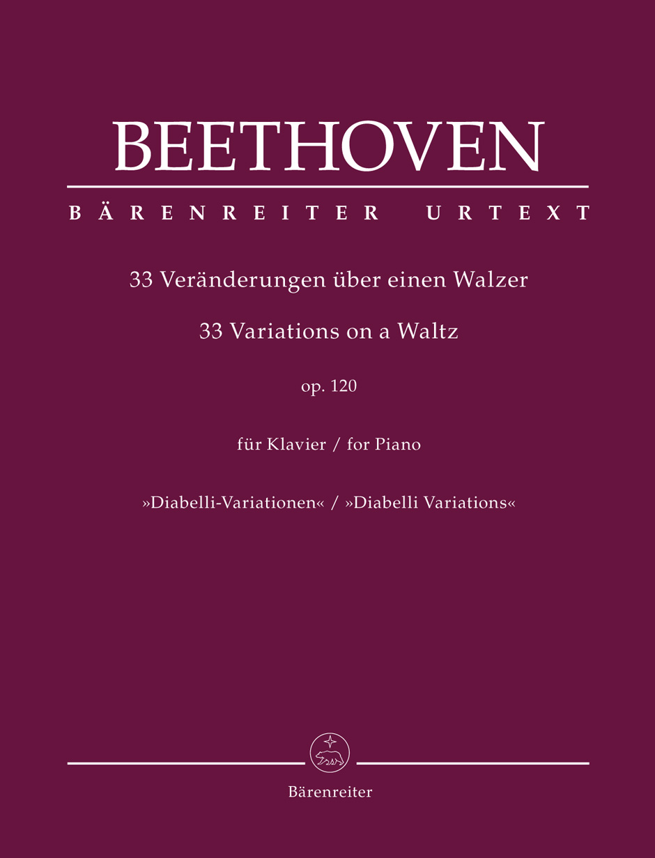 BARENREITER BEETHOVEN L.V. - 33 VARIATIONS ON A WALTZ OP.120 