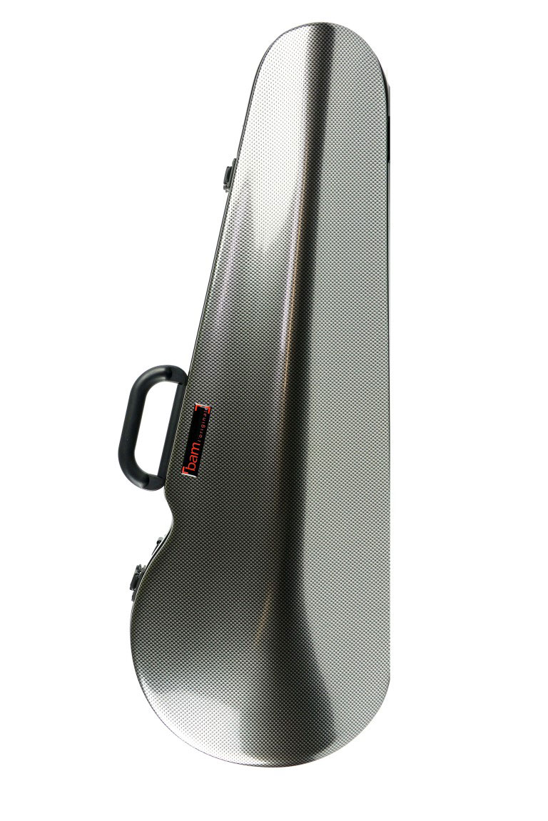 BAM HIGHTECH CONTOURED VIOLA CASE - SILVER CARBON LOOK