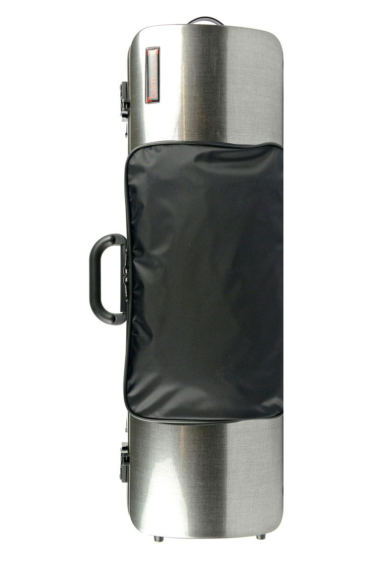BAM 4/4 HIGHTECH OBLONG VIOLIN CASE WITH POCKET - TWEED