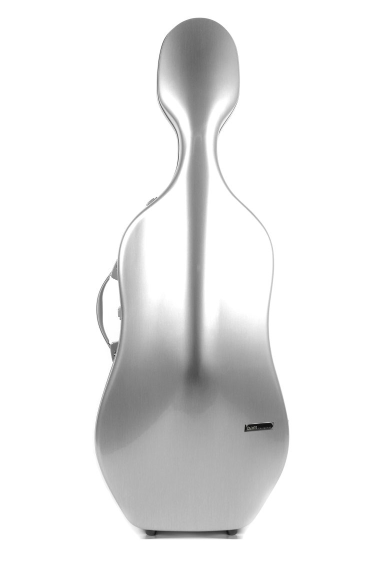 BAM LA DEFENSE HIGHTECH 2.9 SLIM CELLO CASE - BRUSHED ALUMINUM