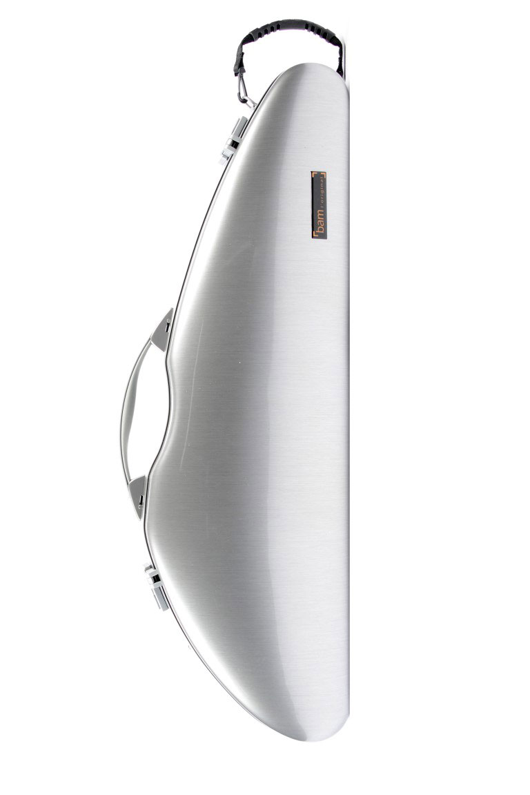 BAM 4/4 LA DEFENSE HIGHTECH SLIM VIOLIN CASE - BRUSHED ALUMINUM