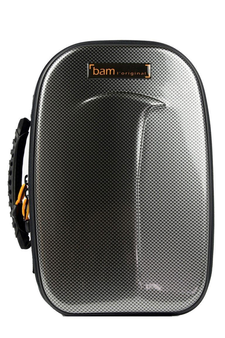 BAM NEW TREKKING 1 BB CLARINET CASE - SILVER CARBON LOOK