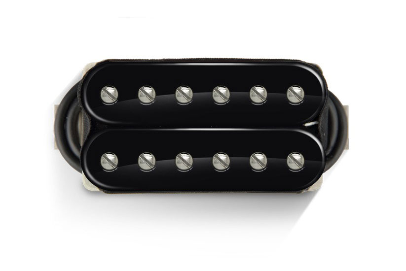 BARE KNUCKLE PICKUPS Aftermath 6 Set Open BLACK-black Nickel Screw