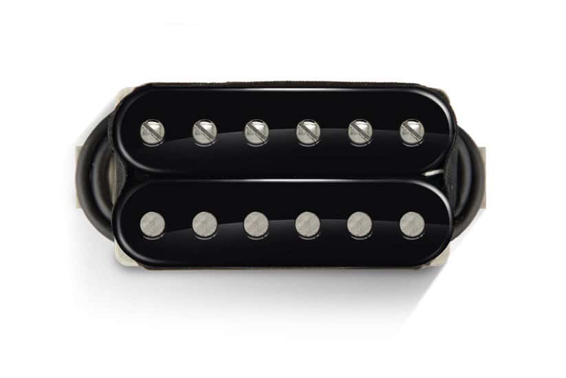 BARE KNUCKLE PICKUPS NAILBOMB 6 ALNICO SET OPEN BLACK-BLACK NICKEL SCREW