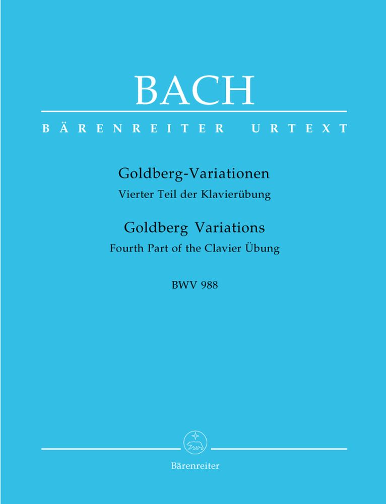 BARENREITER Bach J.S - Variations Goldberg BWV 988 - Piano