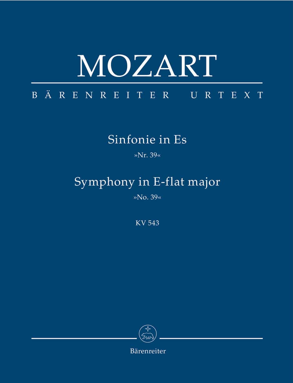 BARENREITER MOZART W.A. - SINFONIE N°39 Es-DUR KV543 - CONDUCTEUR DE POCHE 