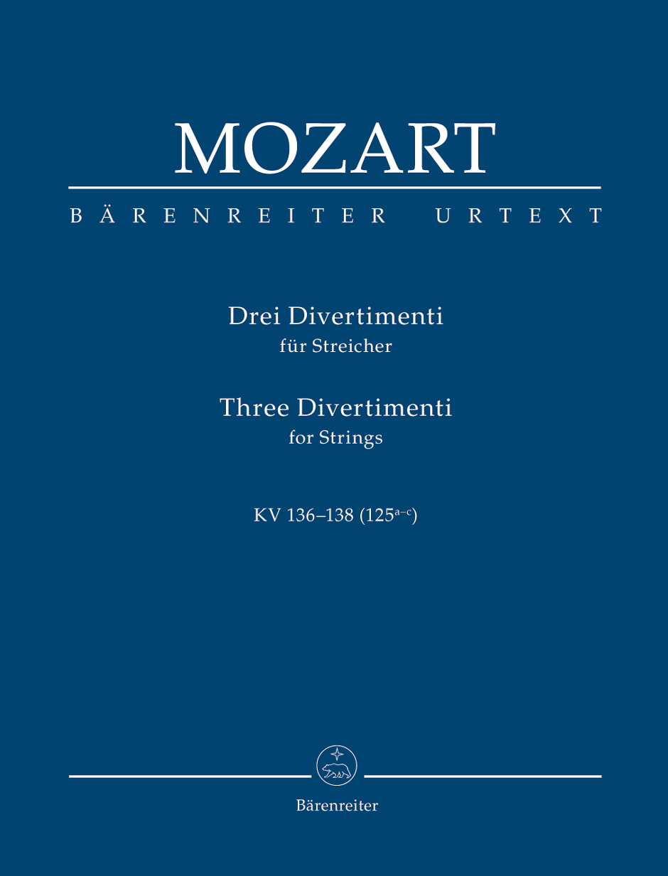 BARENREITER MOZART W. A. - DREI DIVERTIMENTI FÜR STREICHQUARTETT ODER STREICHORCHESTER - CONDUCTEUR DE POCHE 