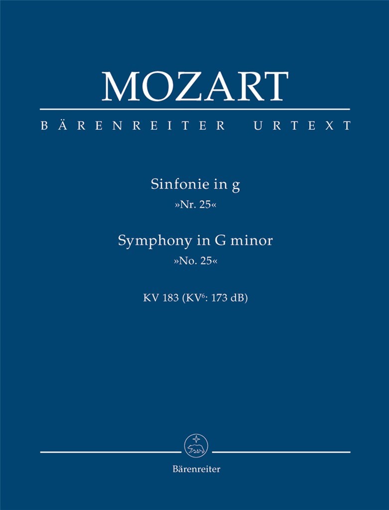 BARENREITER MOZART W.A. - SYMPHONY N°25 G MINOR KV 183 - SCORE