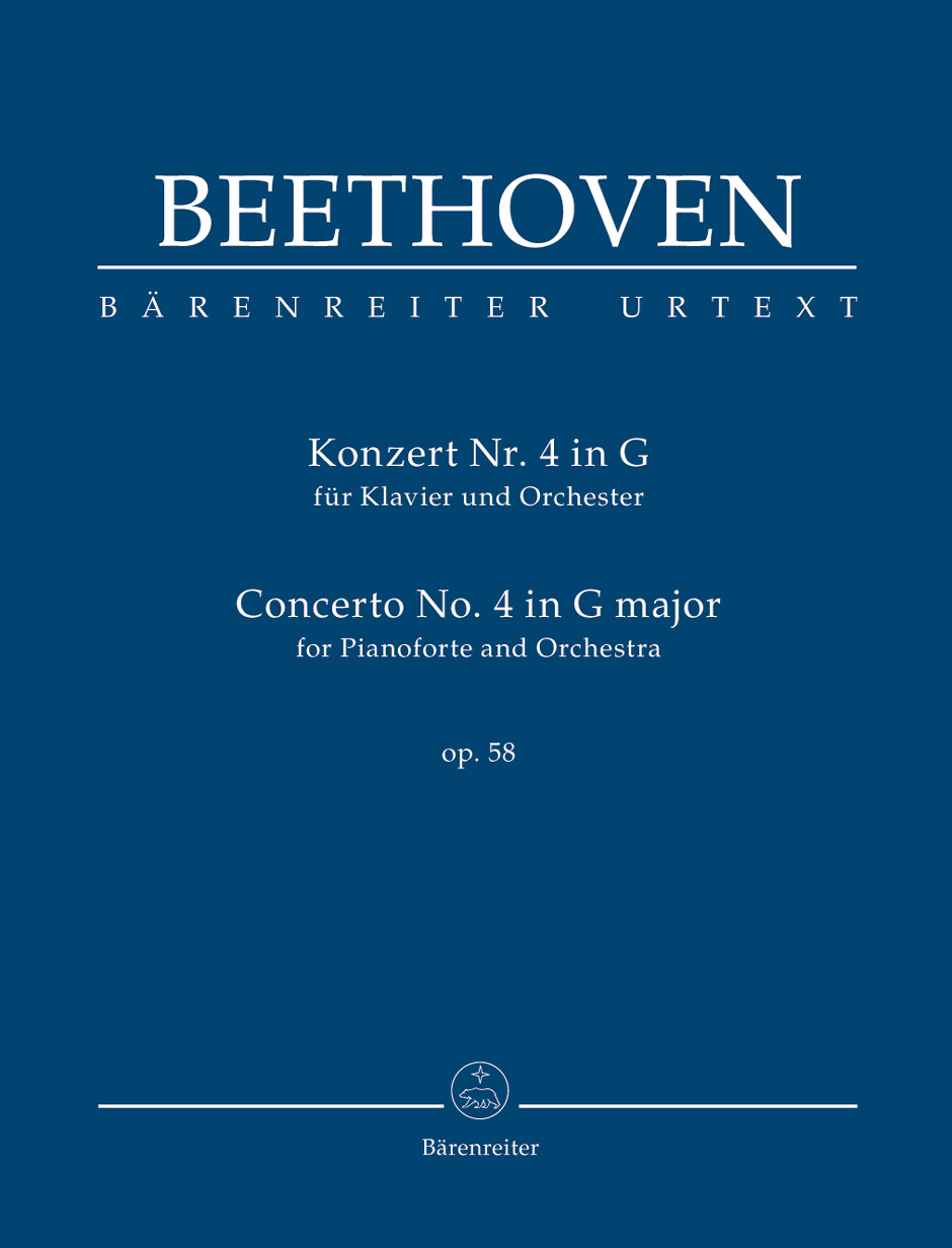 BARENREITER BEETHOVEN - CONCERTO No.4 G major op. 58 FOR PIANO & ORCHESTRA - SCORE 