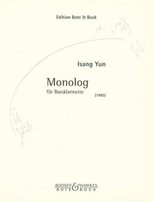 YUN ISANG - MONOLOG - CLARINETTE BASSE