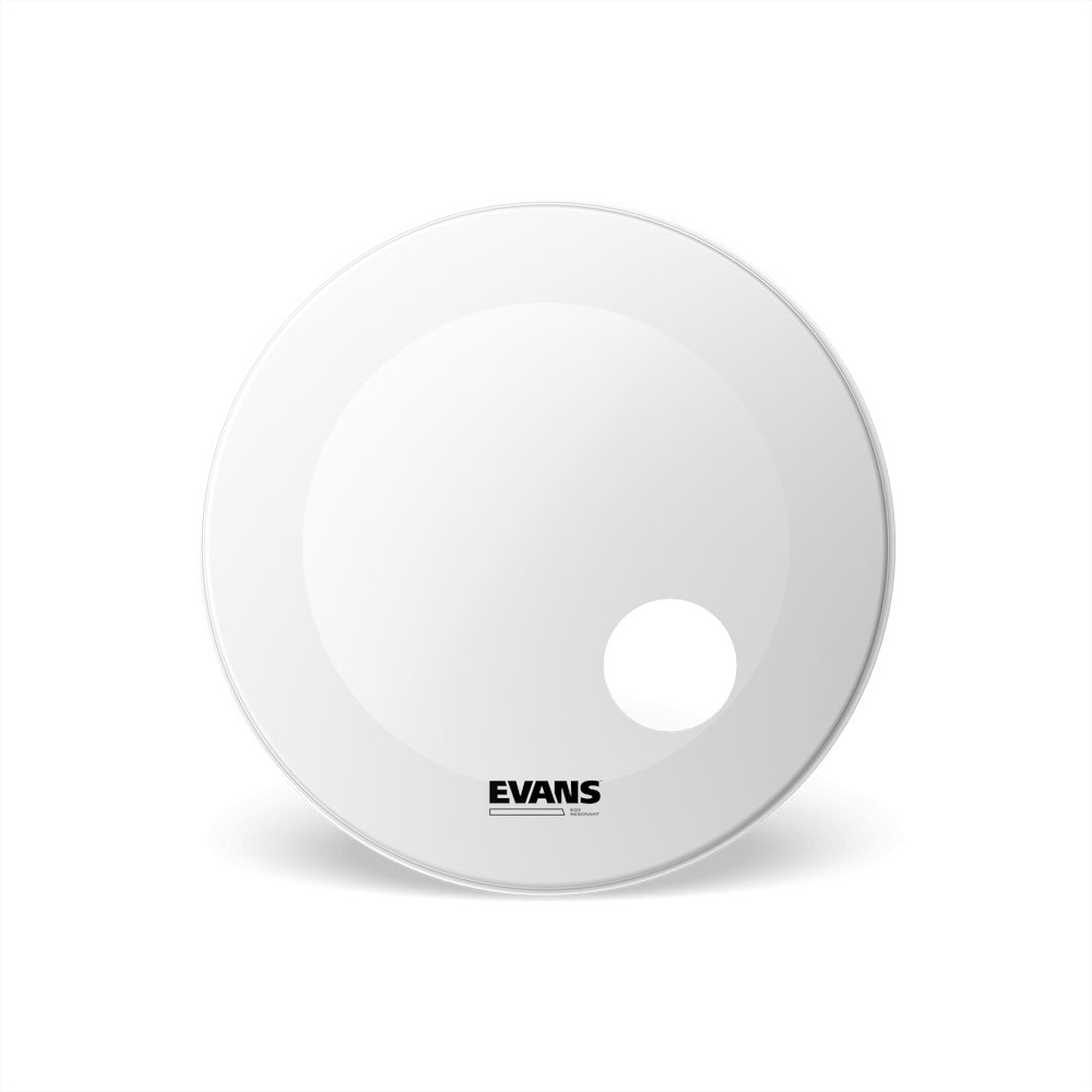 EVANS BD22RGCW EQ3 RESONANT WHITE COATED BASS DRUM HEAD 22 INCH