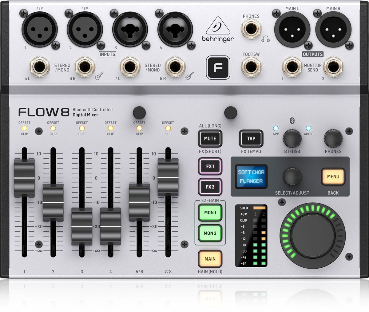 BEHRINGER FLOW 8 - TABLE DE MIXAGE 8 CANAUX (BLUETOOTH)