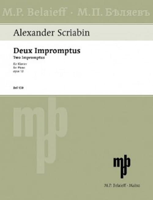 BELAIEFF SKRJABIN A. - DEUX IMPROMPTUS OP.12 - PIANO 