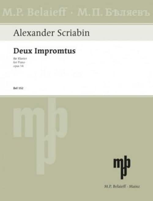 BELAIEFF SKRJABIN A. - DEUX IMPROMPTUS OP.14 - PIANO 