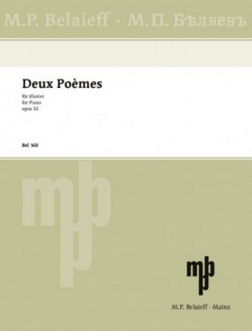 BELAIEFF SKRJABIN A. - DEUX POEMES OP.32 - PIANO 