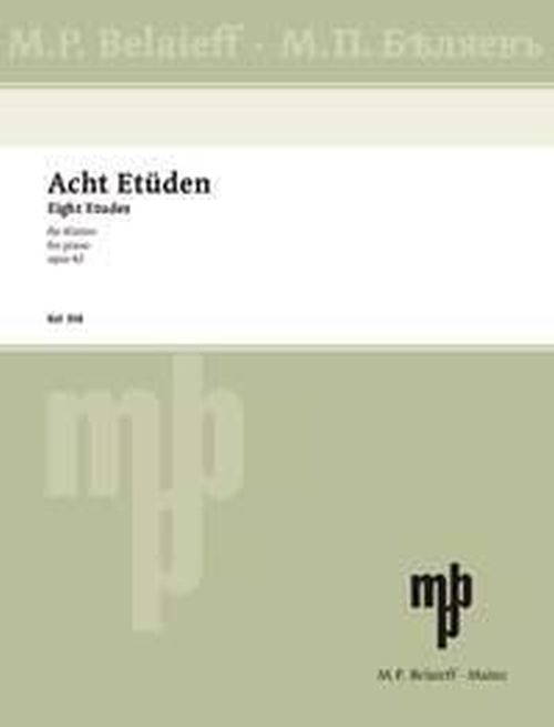 BELAIEFF Skrjabin Alexander - 8 Etudes Op.42 - Piano