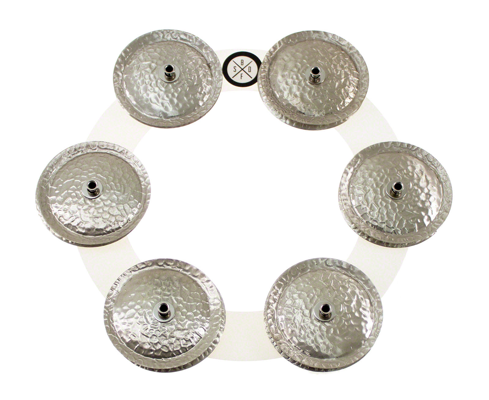 BIG FAT SNARE DRUM Bling Ring White Copper BFSD