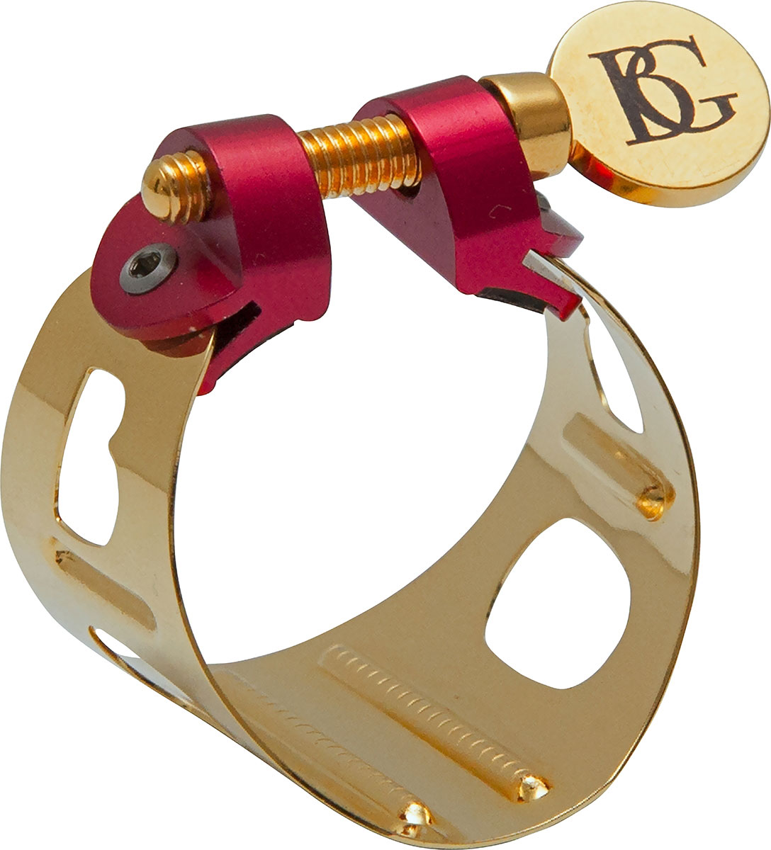 BG FRANCE LDS1 - LIGATURE SAXOFOON SOPRANO DUO VERGULDE