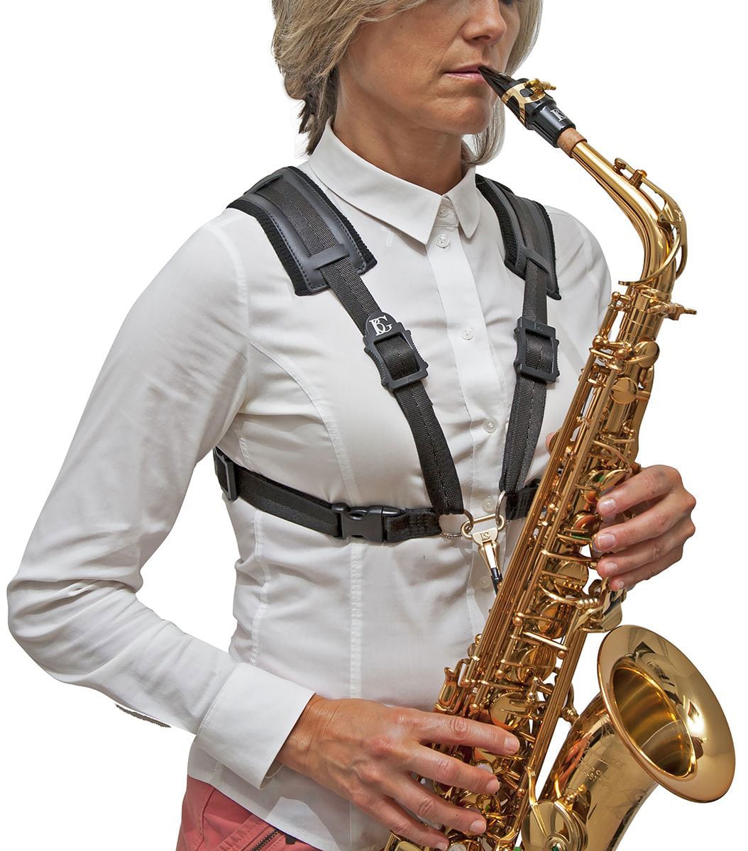 BG FRANCE HARNAIS CONFORT SAX - MOUSQUETON METAL - FEMME (L)