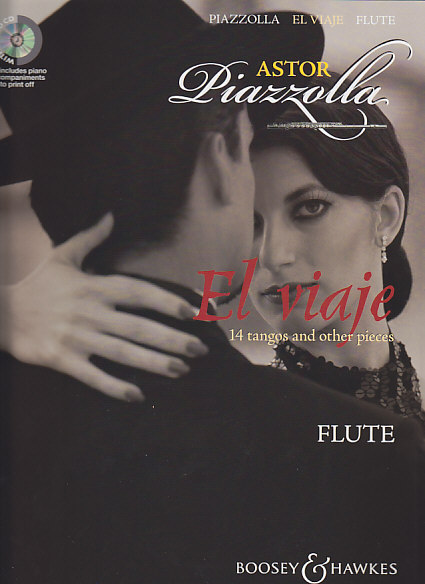 BOOSEY & HAWKES PIAZZOLLA ASTOR - EL VIAJE + CD - FLUTE, PIANO