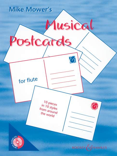 BOOSEY & HAWKES MOWER MIKE - MUSICAL POSTCARDS - FLUTE 