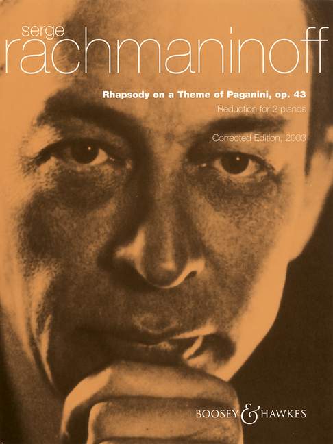 BOOSEY & HAWKES RACHMANINOV S. - RHAPSODY ON A THEME OF PAGANINI OP 43 - PIANO AND ORCHESTRA