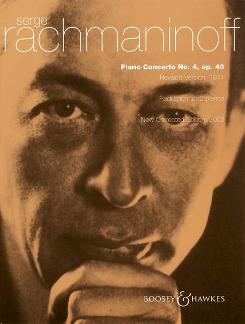 BOOSEY & HAWKES RACHMANINOFF S. - PIANO CONCERTO NO. 4 IN G MINOR OP. 40 - PIANO AND ORCHESTRA