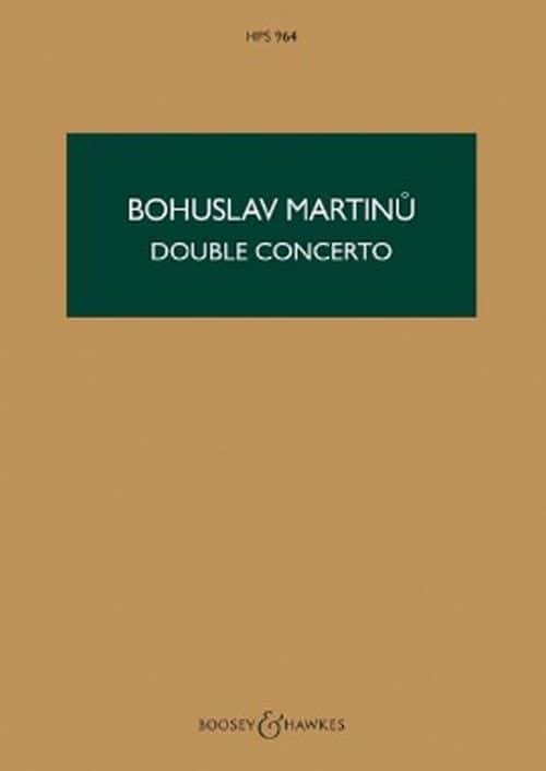 BOOSEY & HAWKES MARTINU BOHUSLAV - DOUBLE CONCERTO - CONDUCTEUR