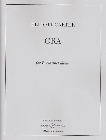 BOOSEY & HAWKES CARTER E. - GRA - CLARINETTE