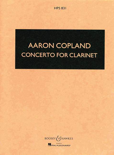 BOOSEY & HAWKES COPLAND AARON - CLARINET CONCERTO - CLARINET AND ORCHESTRA