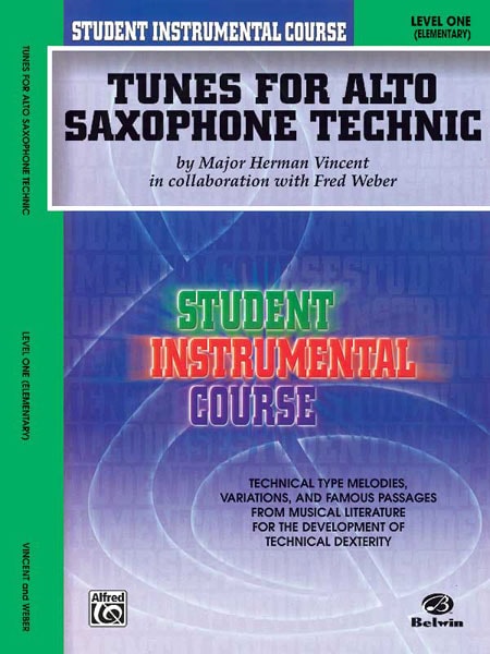 ALFRED PUBLISHING TUNES FOR TECHNIC 1 - ALTO SAXOPHONE