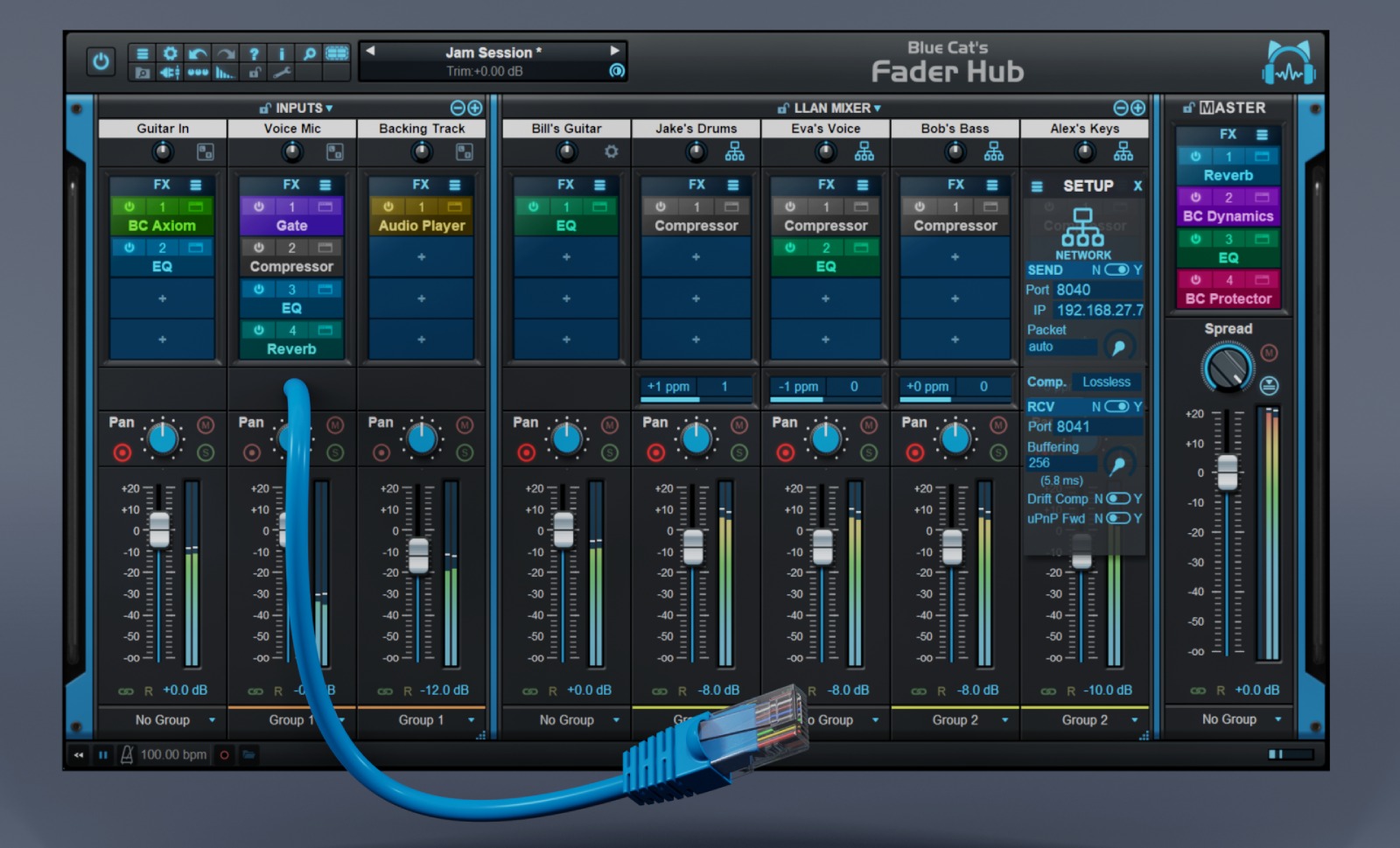 Fader Hub