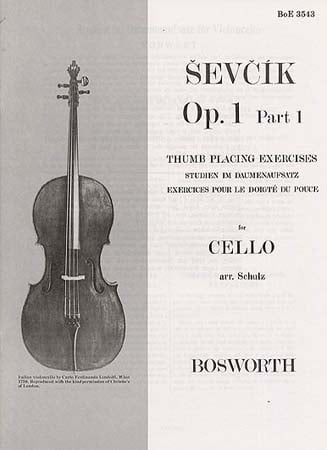 BOSWORTH SEVCIK - OP.1 PART 1 - EXERCICES POUR LE DOIGTE DU POUCE - VIOLONCELLE