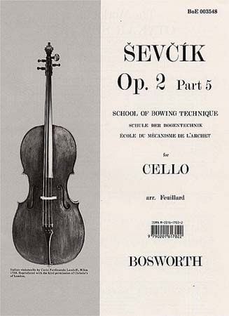 BOSWORTH SEVCIK - OP.2 PART.5 - ECOLE DU MECANISME DE L'ARCHET - VIOLONCELLE